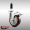 Service Caster 4 Inch 316SS Maroon Poly Swivel 1 Inch Expanding Stem Caster Lock Brake SCC SCC-SS316TTLEX20S414-PPUB-MRN-1 - alternate 4